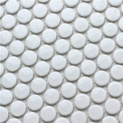Gạch mosaic trang trí bi tròn trắng 28EB-01 - Daisan Mart