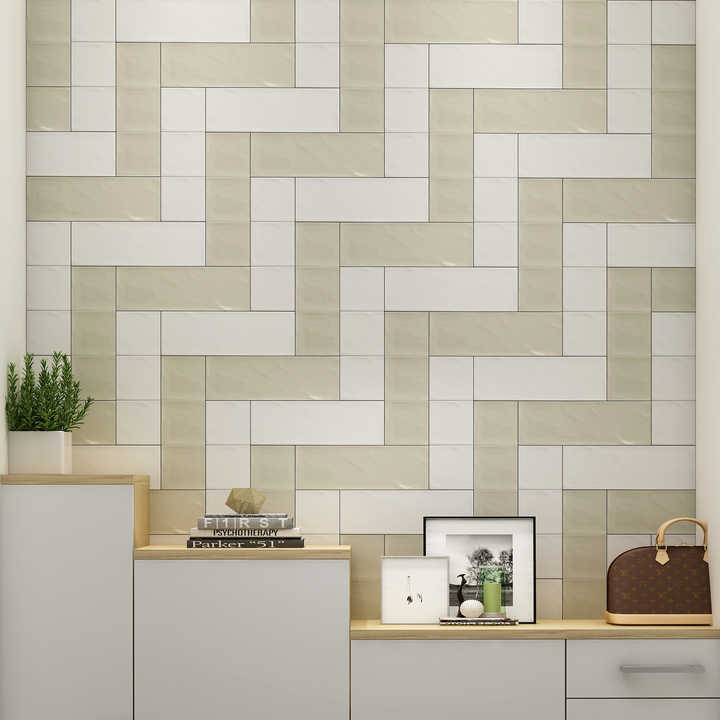 Gạch ốp tường gốm bóng viền sóng 100X300mm/4*12 inch giá rẻ xuất xứ Trung Quốc, nhà máy sản xuất tại Trung Quốc, gạch ốp tường phòng tắm, nhà bếp, phòng khách - Daisan Mart