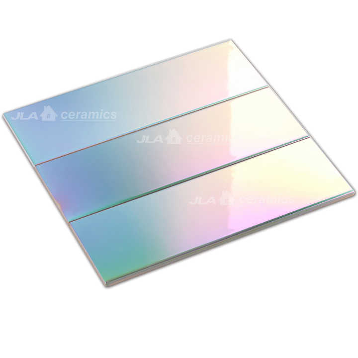 Gạch ốp tường tàu điện ngầm 3D bóng nhiều màu sắc cầu vồng 100x300mm Gạch ốp tường và gạch lát sàn - Daisan Mart