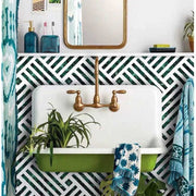 Gạch ốp tường và lát sàn họa tiết hoa hiện đại mờ/bóng 200 x 200 mm - Daisan Mart