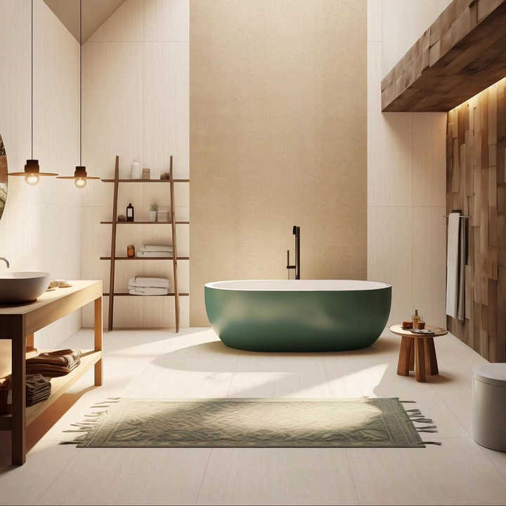 Gạch sứ tráng men mềm 600*1200 có độ bóng chống trượt, sàn đá cẩm thạch toàn thân dùng để trang trí nhà cửa - Daisan Mart