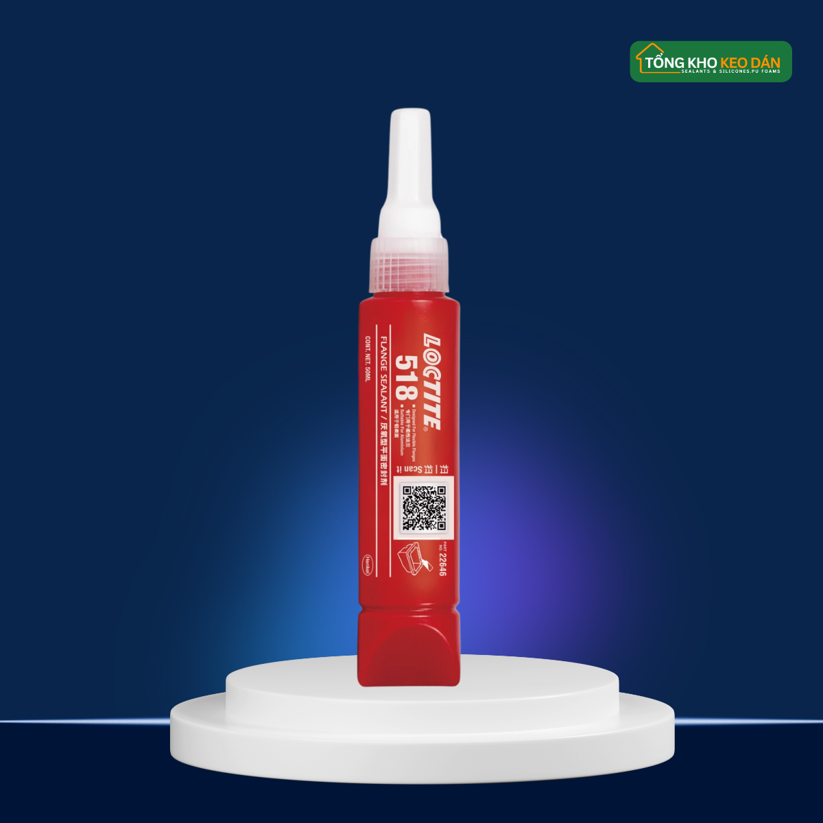 Keo Thế Gioăng Loctite 518 Chịu Nhiệt Ổn Định Cao - Daisan Mart