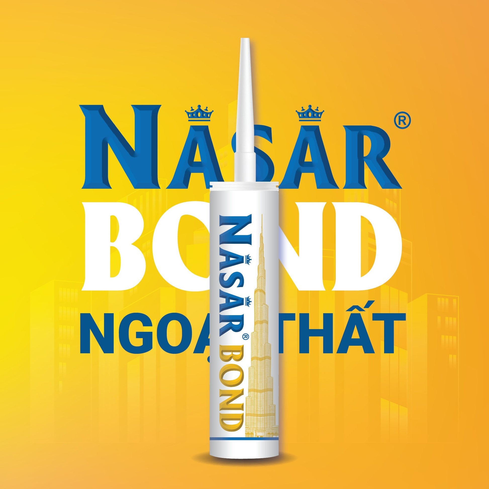 Nasar Bond A Keo Ngoại Thất 12 Chai Thùng - Daisan Mart