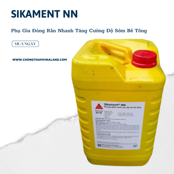 Sikament NN – Phụ Gia Tăng Cường Độ Bê Tông - Daisan Mart