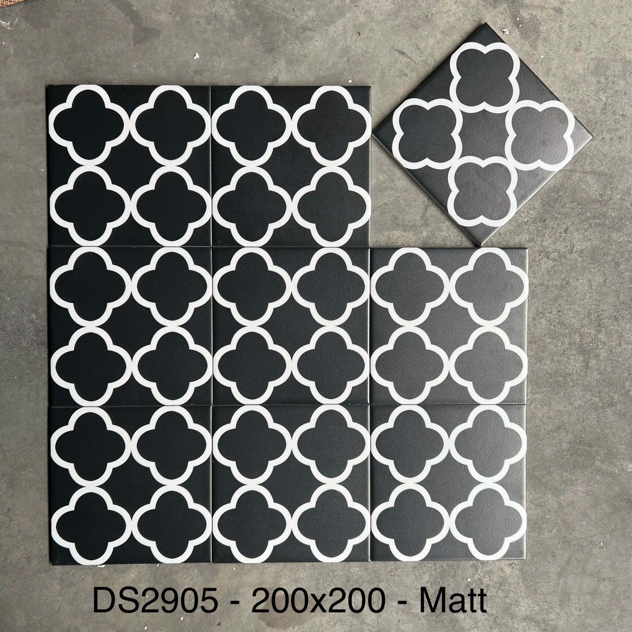Gạch Bông KT 200x200mm (BD trắng) DS2905 - Daisan Mart