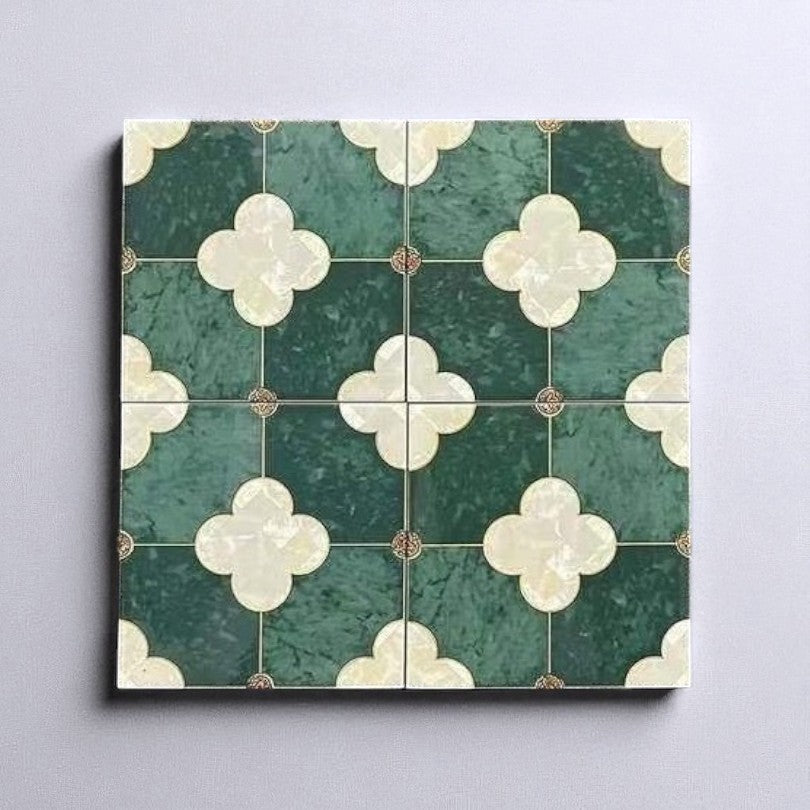 Gạch bông Trung Quốc, men mờ xương porcelain, KT 200x200, F2149(SM0607) (1 hộp/25 viên/1m2) - Daisan Mart