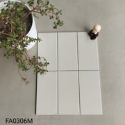 Gạch thẻ 75x150mm xám nhạt mờ FA0306M - Daisan Mart
