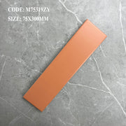 Gạch thẻ màu cam nâu men matt 75*300mm (M75319ZY) - Daisan Mart