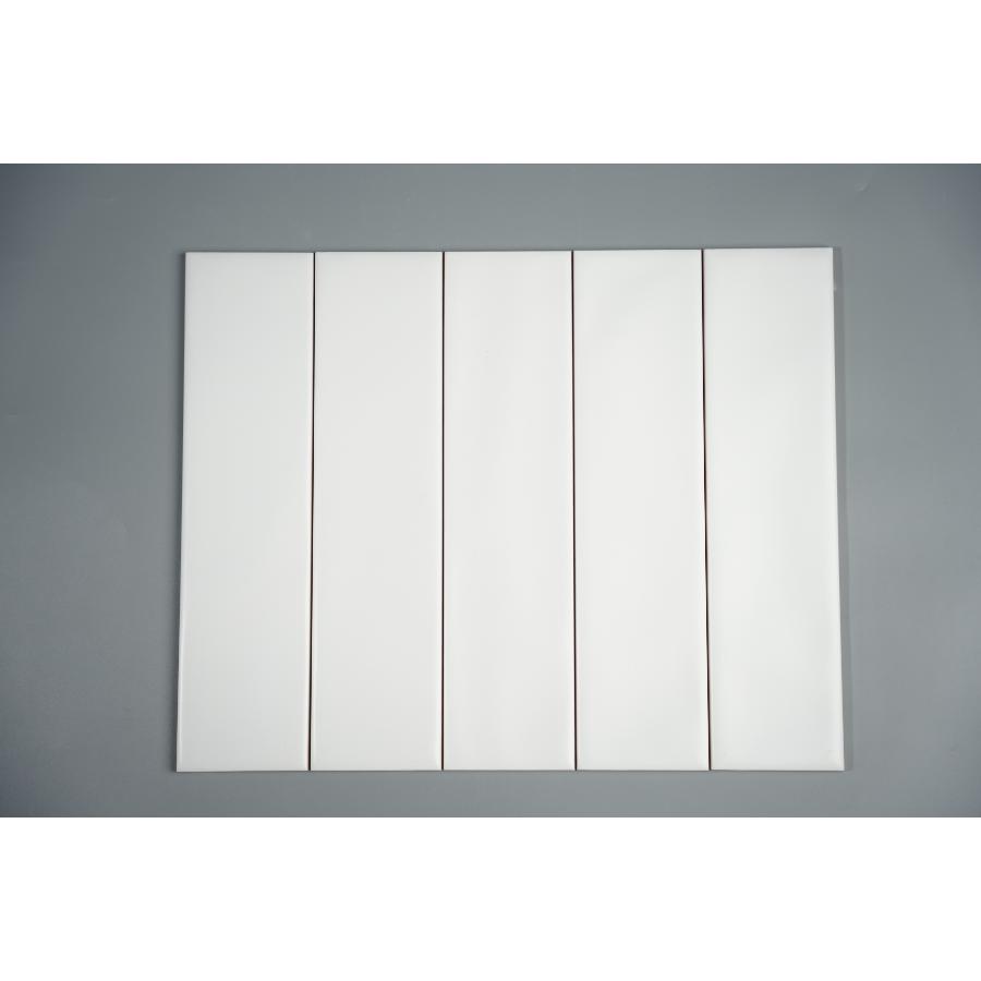 Gạch thẻ trắng mờ lượn 75x300mm WH0312M - Daisan Mart