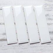 Gạch thẻ Việt Nam KT 100x300mm trắng bóng vát cạnh, mã PSTA1300-B (loại ưu) - Daisan Mart