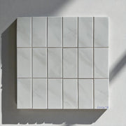 Gạch thẻ Việt Nam, Trắng vân khói bóng phẳng, KT 75x150 mm, AL0306P, Loại 1 (1 hộp/ 136 viên/ 1.53m2) - Daisan Mart