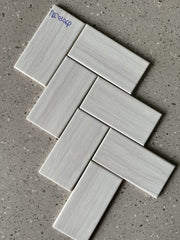 Gạch thẻ Việt Nam, Xám vân tia bóng phẳng, KT 75x150 mm, NI0306P, Loại 1 (1 hộp/ 136 viên/ 1.53m2) - Daisan Mart