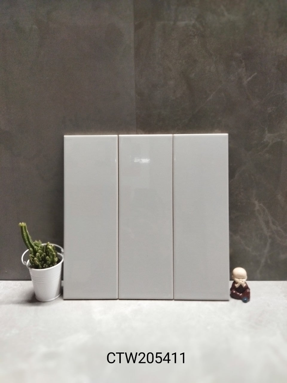 Gạch thẻ VN 100x300mm xám bóng phẳng mã CTWL05412(STA1302) - Daisan Mart