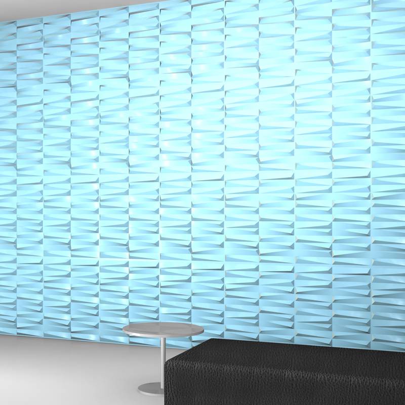 Gạch 3d ốp tường trang trí chống thấm màu đen - Daisan Mart