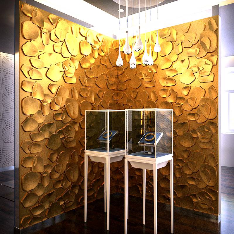 Gạch 3d ốp tường trang trí chống thấm màu trắng - Daisan Mart