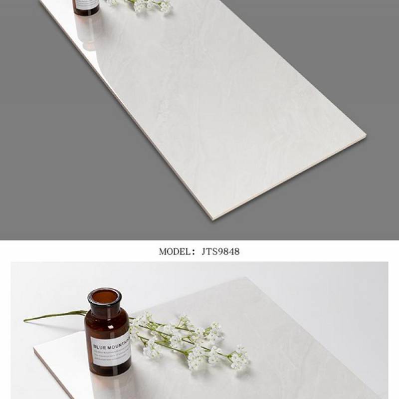 Gạch men ốp tường phòng tắm cao cấp 400x800mm JTS9848 màu trắng - Daisan Mart