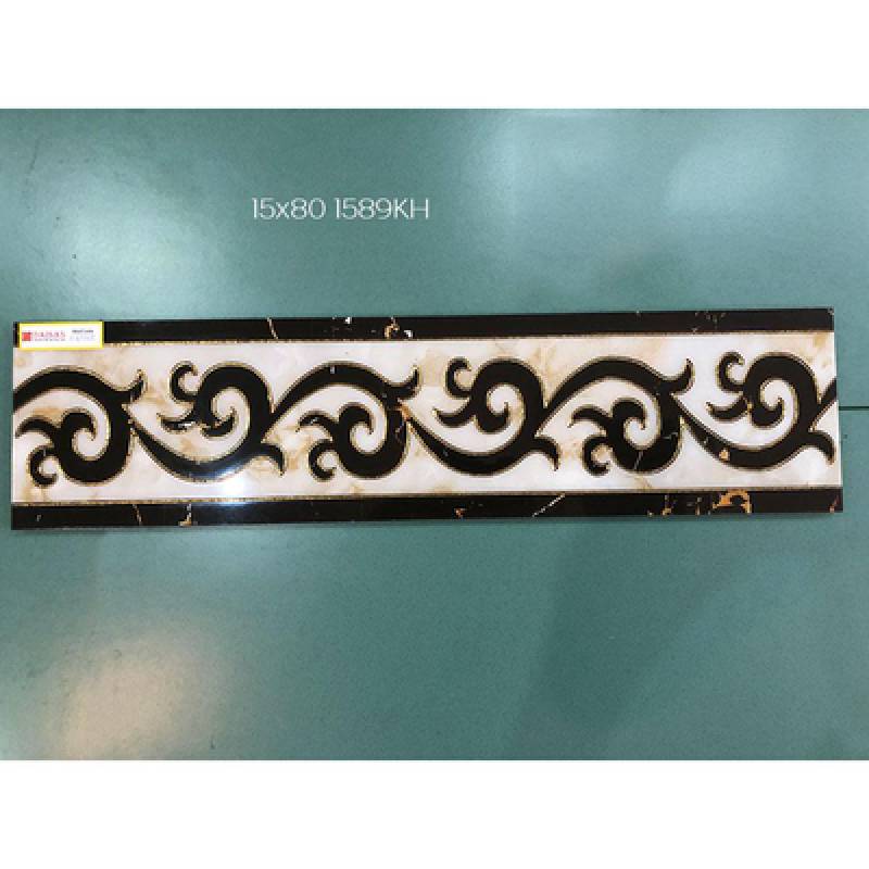 Gạch ốp chân tường ánh kim kích thước 15x80cm 1589KH - Daisan Mart