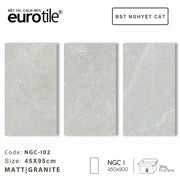 Gạch ốp lát Eurotile BST Nguyệt Cát 450*900mm NGC-I02 - Daisan Mart