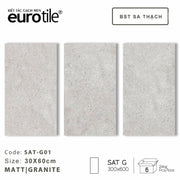 Gạch ốp lát Eurotile BST Sa Thạch 300*600mm SAT G01 - Daisan Mart