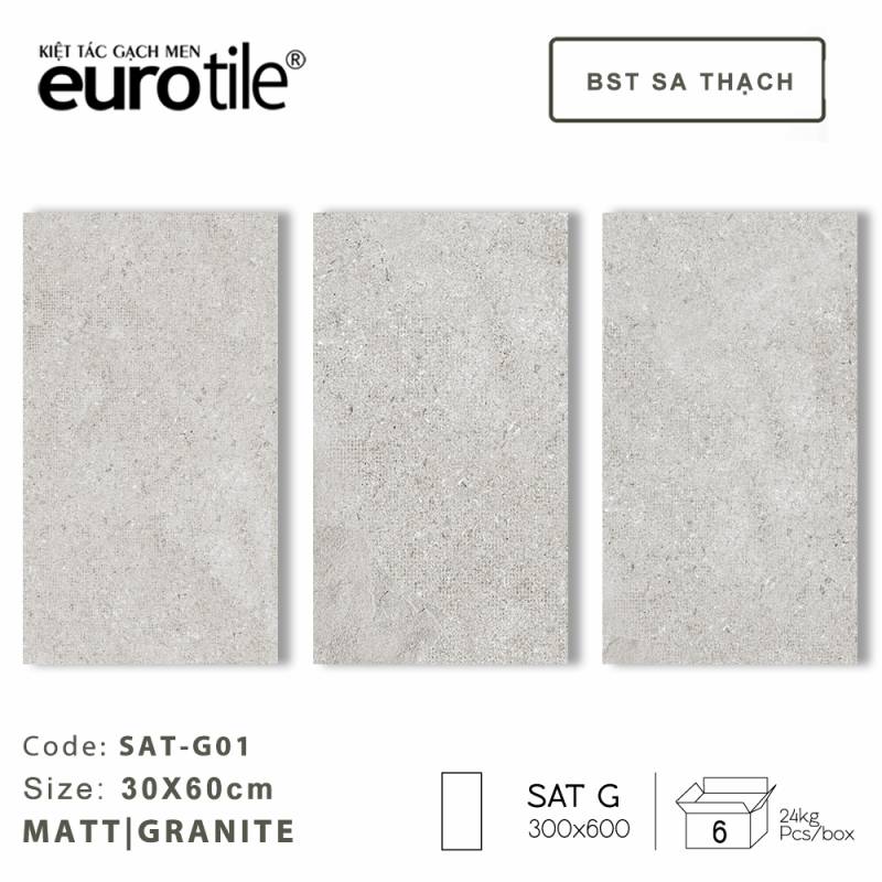 Gạch ốp lát Eurotile BST Sa Thạch 300*600mm SAT G01 - Daisan Mart