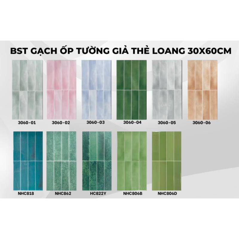 Gạch ốp tường KT 300x600mm NHC806D - Daisan Mart