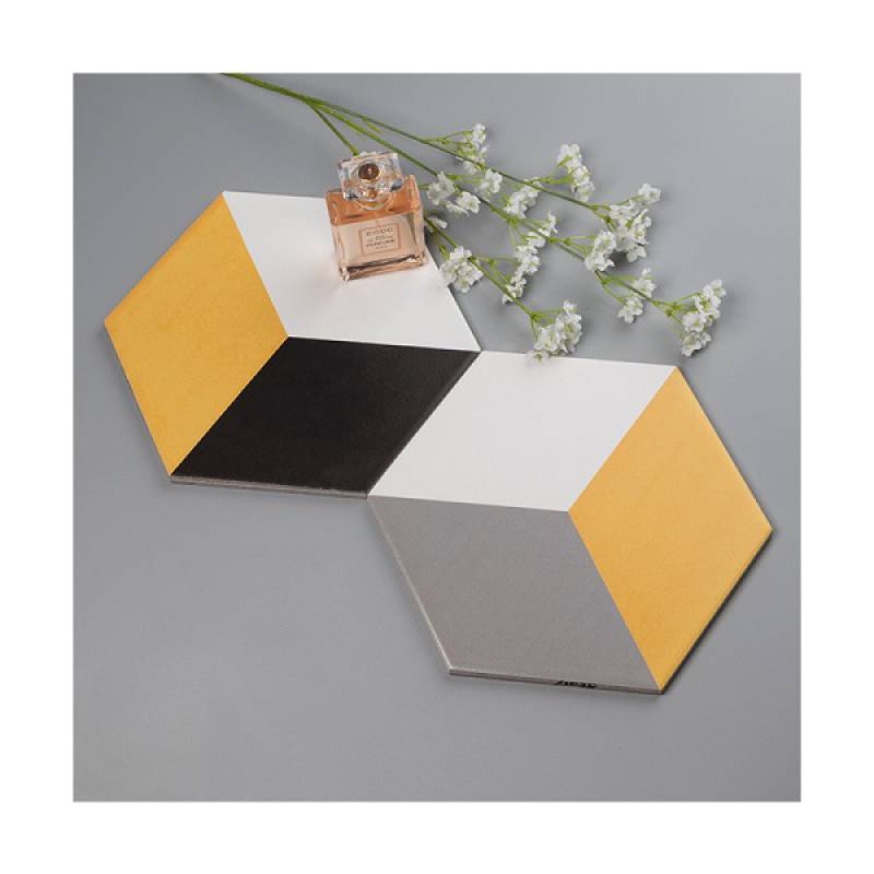Gạch thẻ hình lục giác 3D ốp tường trang trí 115*200*230mm A022 - Daisan Mart