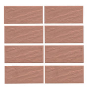 Gạch thẻ ốp tường màu hồng đậm bề mặt sần 45x95mm 9007 - Daisan Mart