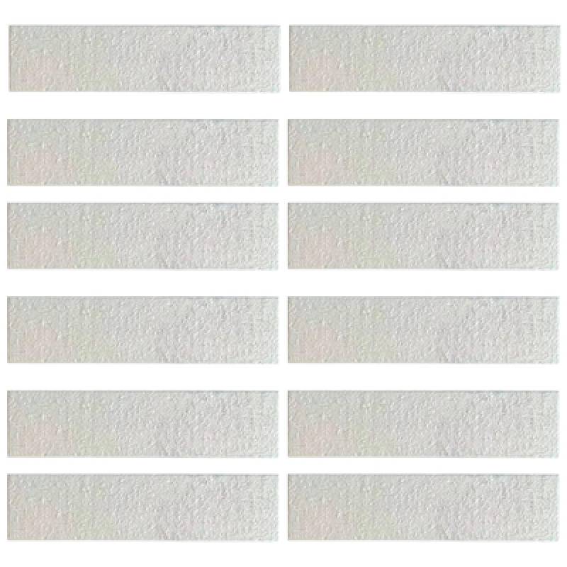 Gạch thẻ ốp tường màu trắng bề mặt sần 60x240mm 62410 - Daisan Mart