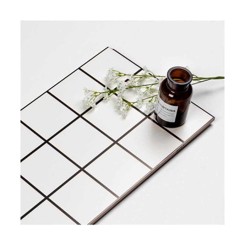 Gạch thẻ ốp tường trang trí hình chữ nhật 300x600mm  LY318 màu trắng - Daisan Mart