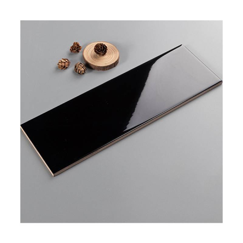 Gạch thẻ trang trí phòng tắm và nhà bếp 100x300mm 10308 màu đen - Daisan Mart