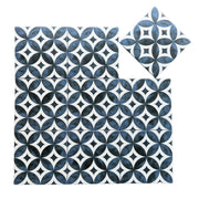 Gạch bông KT 200x200mm (BD trắng) mã DS2901 - Daisan Mart