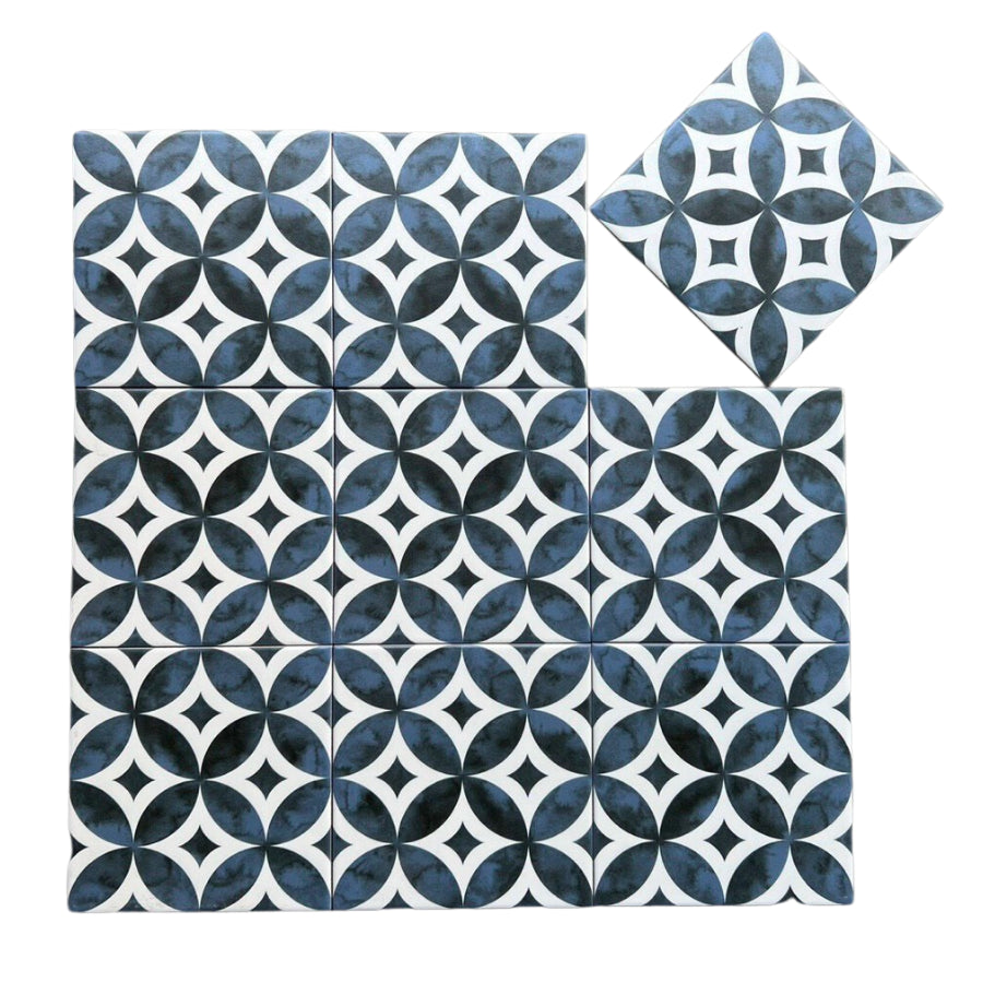 Gạch bông KT 200x200mm (BD trắng) mã DS2901 - Daisan Mart