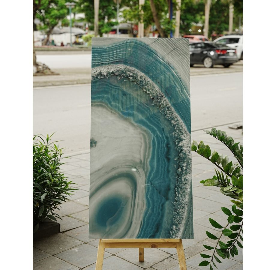 Gạch Ấn Độ KT 600x1200mm Crytsal Green - Daisan Mart