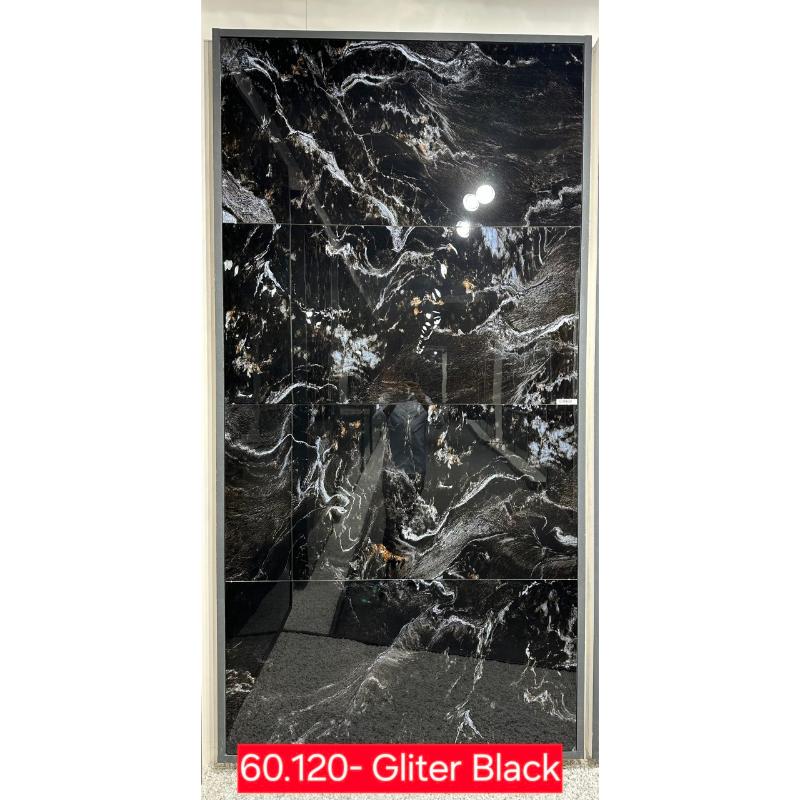 Gạch Ấn Độ KT 600x1200mm Gliter Black - Daisan Mart