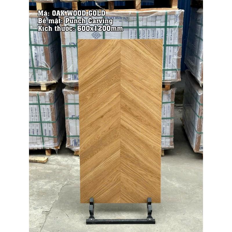 Gạch Ấn Độ KT 600x1200mm Oak Wood Gold - Daisan Mart