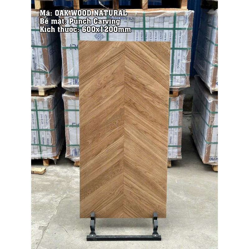 Gạch Ấn Độ KT 600x1200mm Oak Wood Natural - Daisan Mart