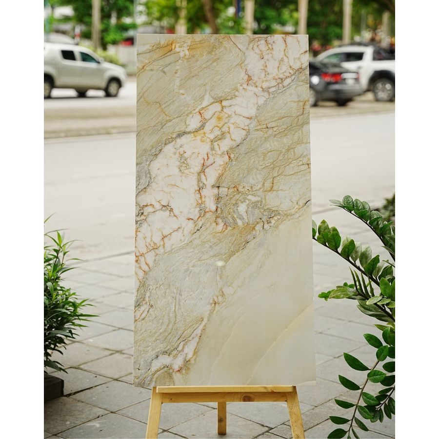 Gạch Ấn Độ KT 600x1200mm Onyx Green - Daisan Mart