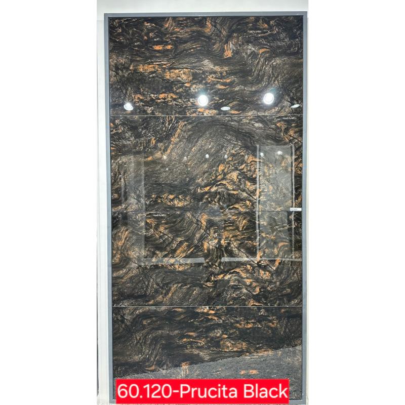 Gạch Ấn Độ KT 600x1200mm Prucita Black - Daisan Mart
