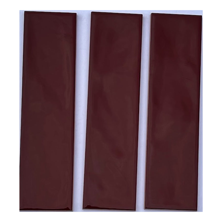 Gạch thẻ gợn sóng đỏ 68x280mm M6817H - Daisan Mart