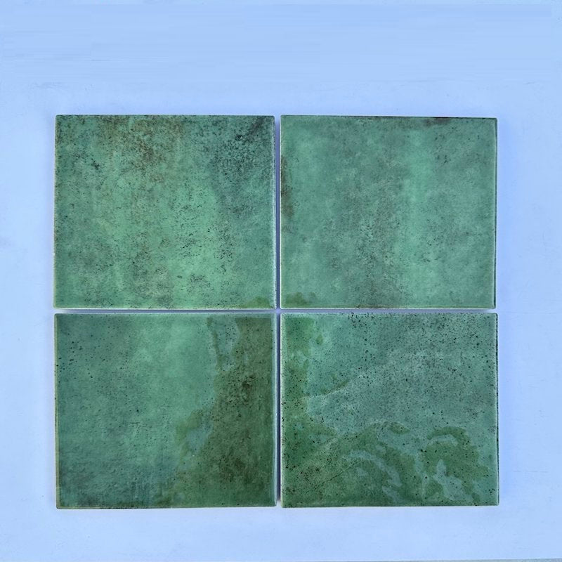 Gạch thẻ gợn sóng xanh 123x123mm LP12312 - Daisan Mart