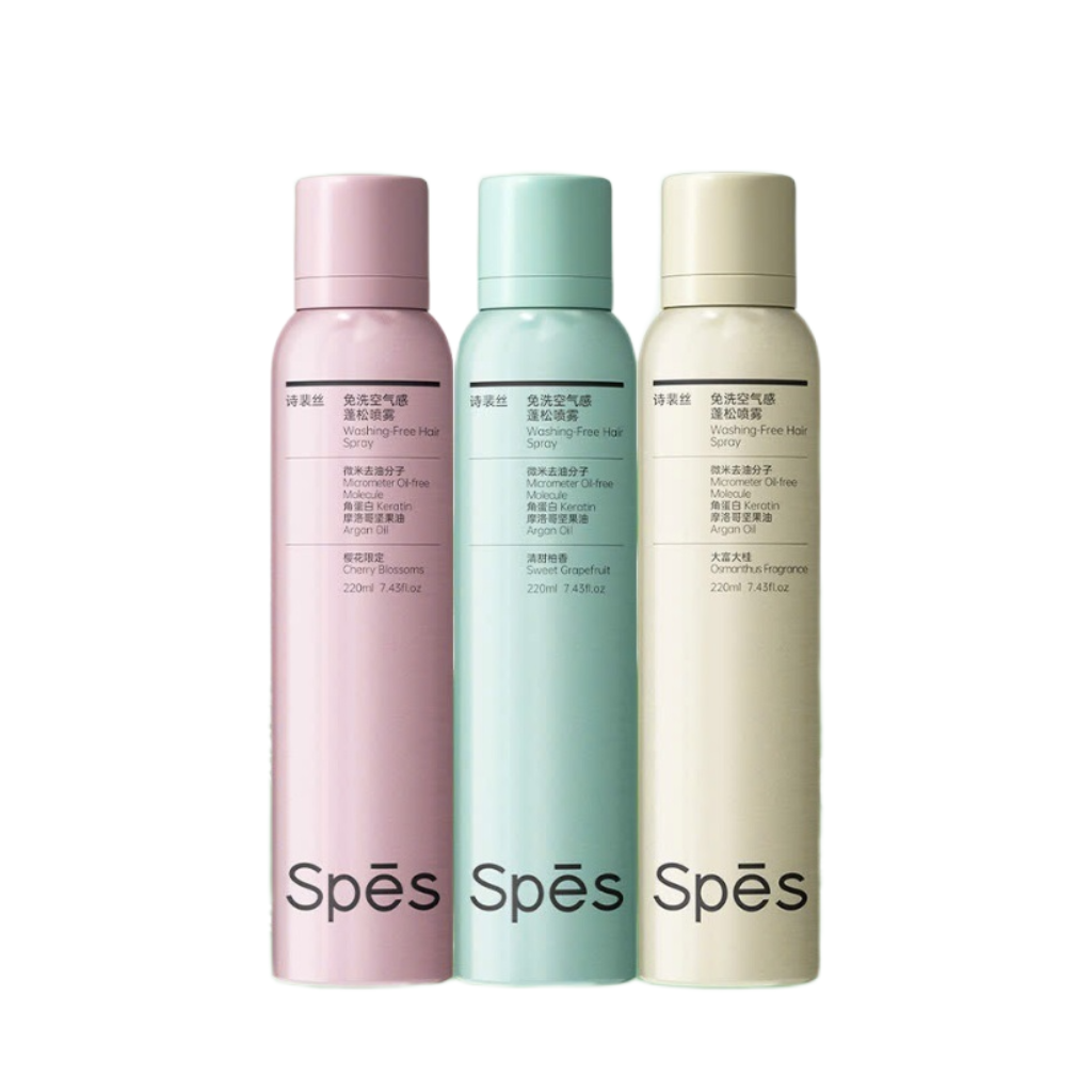 Dầu Gội Khô SPES Dry Shampoo 220ml Phiên Bản Nâng Cấp 2025
