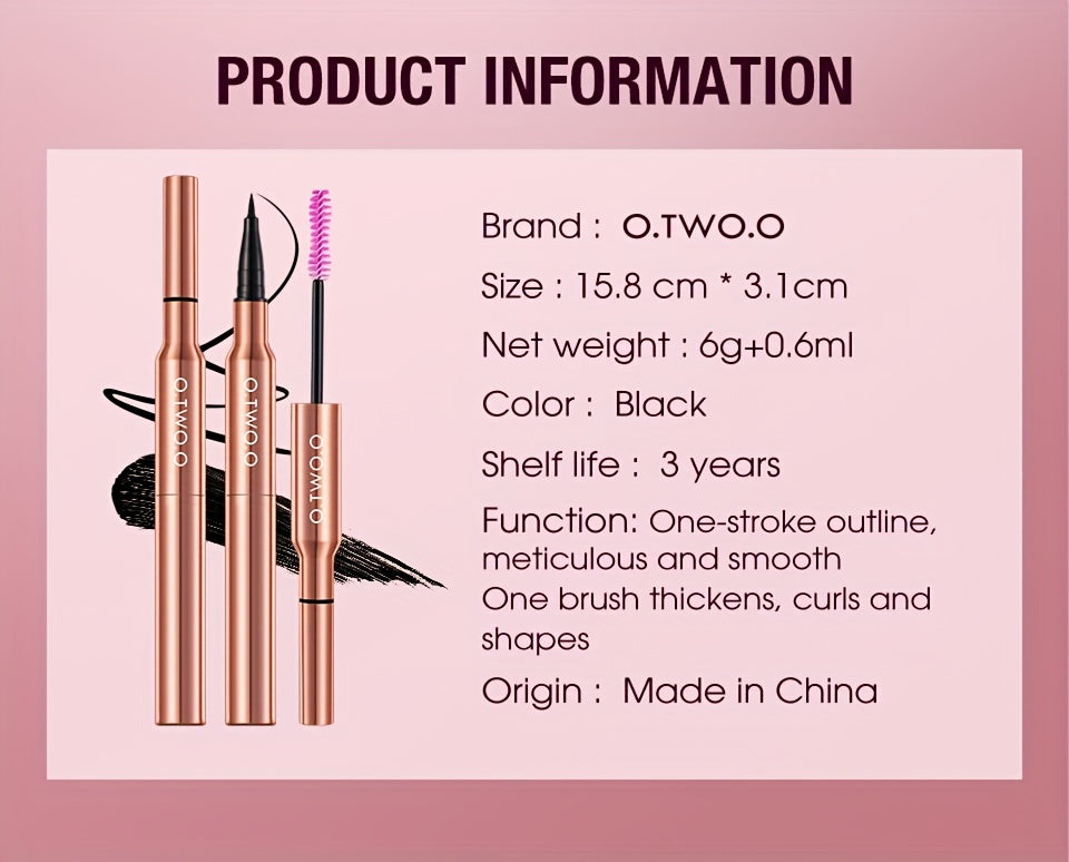 Mascara & Kẻ Mắt O.TWO.O Chống Nước, Lâu Trôi