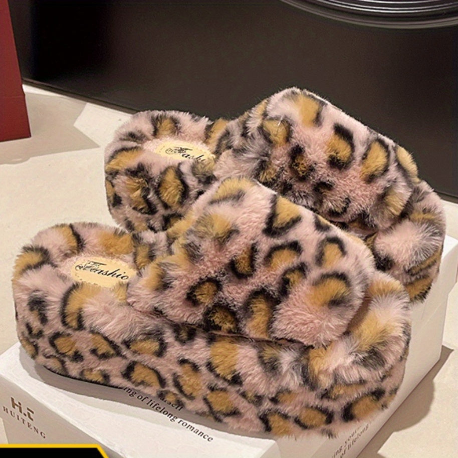 Dép Lông Báo Đế Cao Tăng Chiều Cao Thu Đông 2024