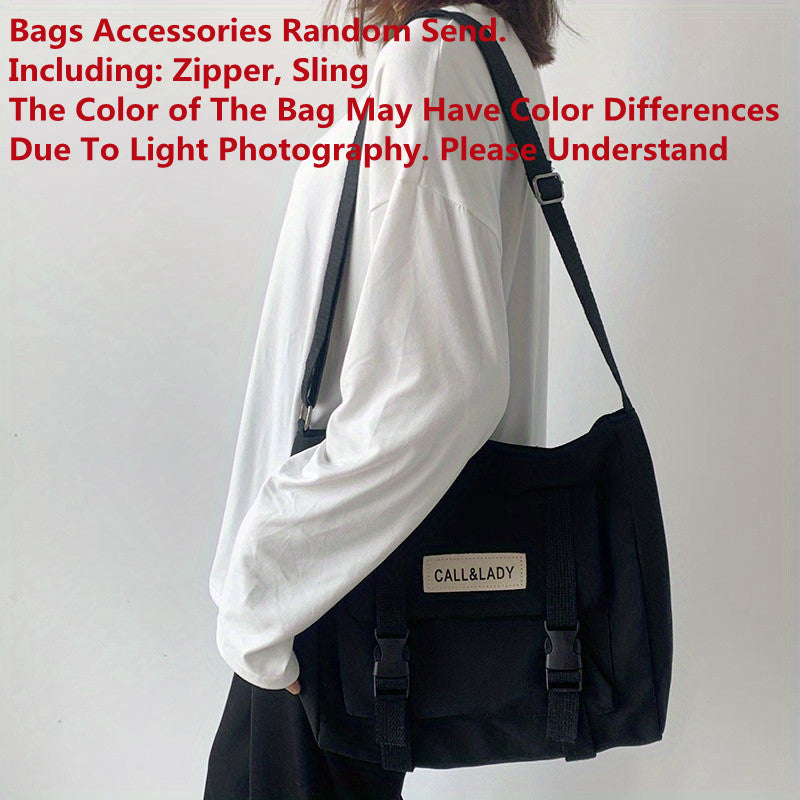 Harajuku Nylon Crossbody Bag Multi-Function for Men and Women