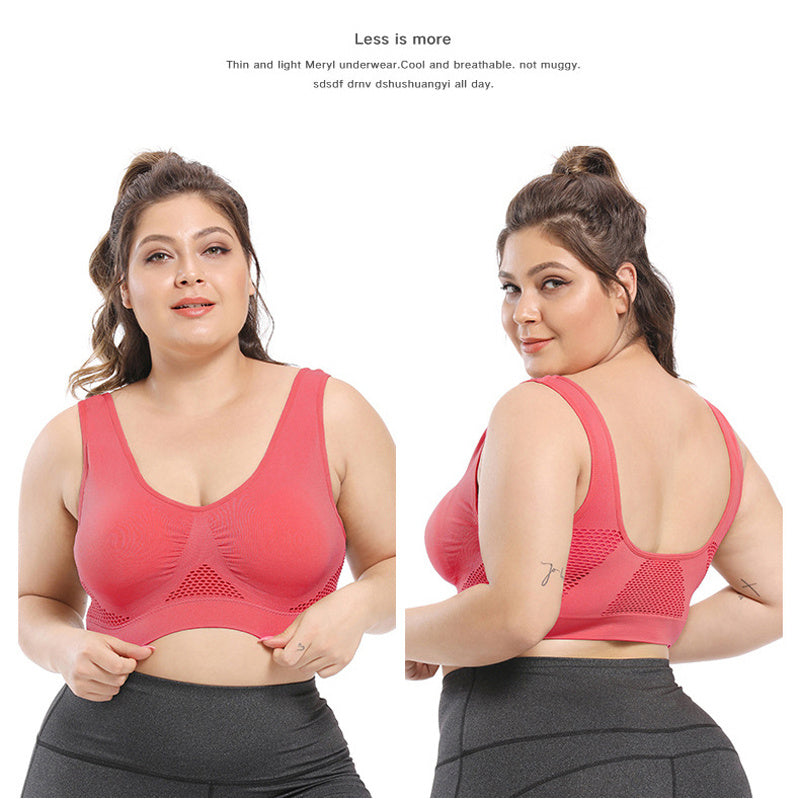Áo Bra Thể Thao Nữ Big Size Không Đường May, Tím Nhẹ