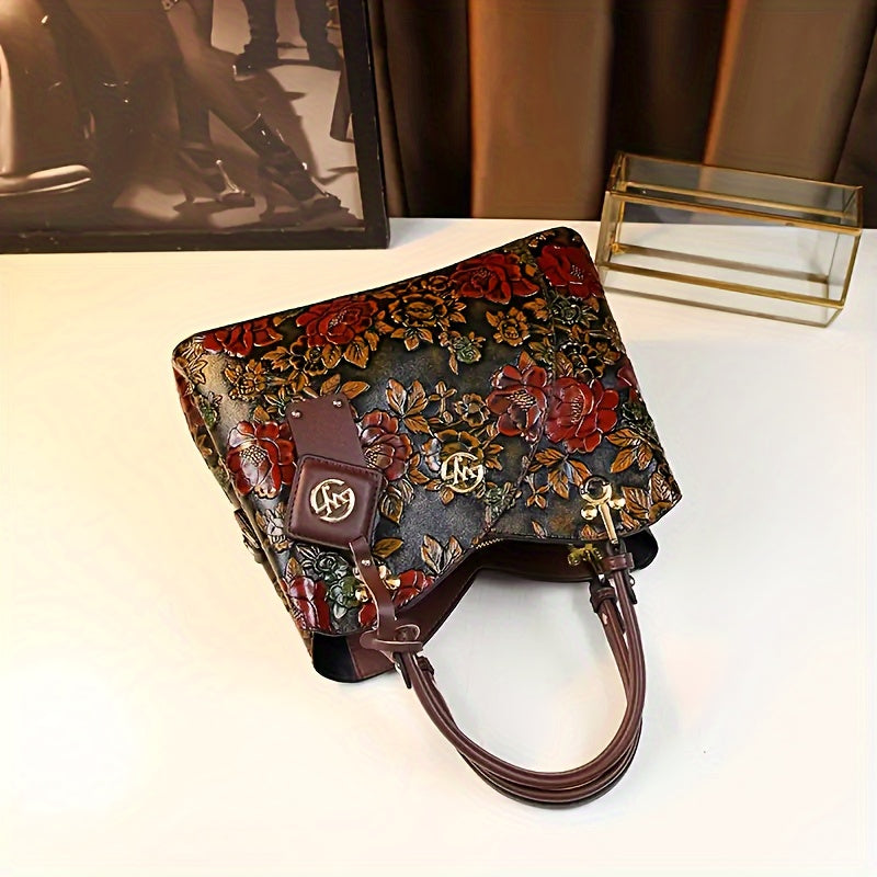 Big Handbag 2024 New Fashion Mother Bag Light Luxury Large Capacity Women Bag Feeling Middle-aged Women Bag - Daisan Mart