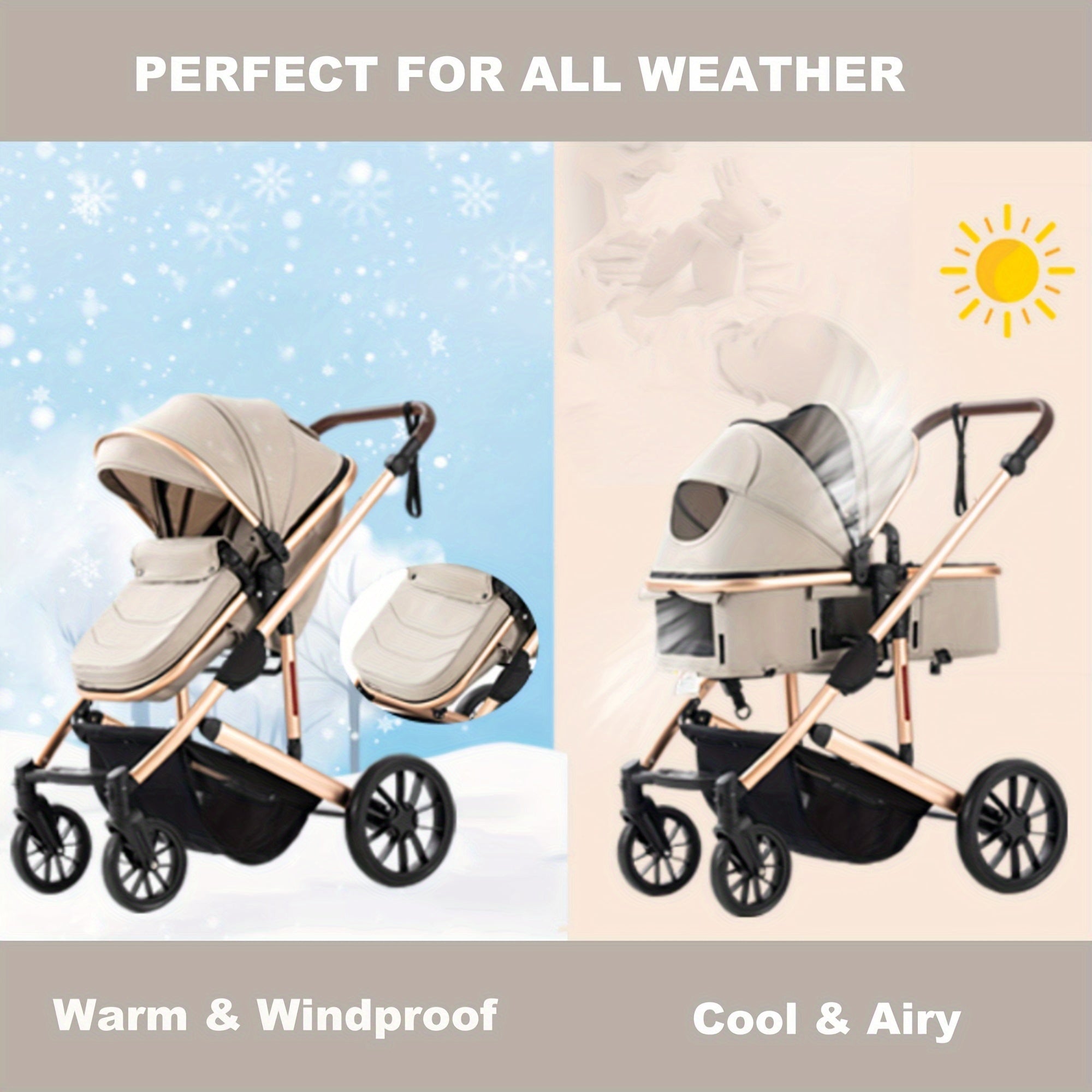 Xe Đẩy Bé Đa Năng 2 Trong 1 Có Ghế Đảo Chiều