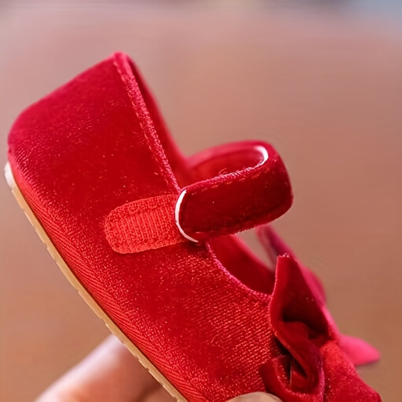 Cute Bow Doll Shoes For Baby Girls To Walk