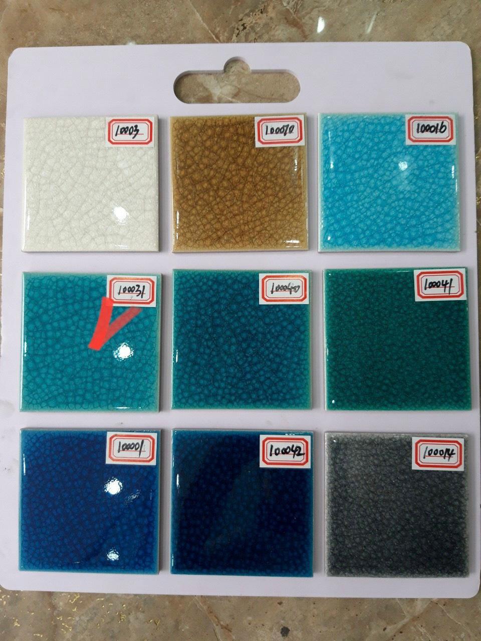 Cracked glaze ceramic mosaic tile 10031