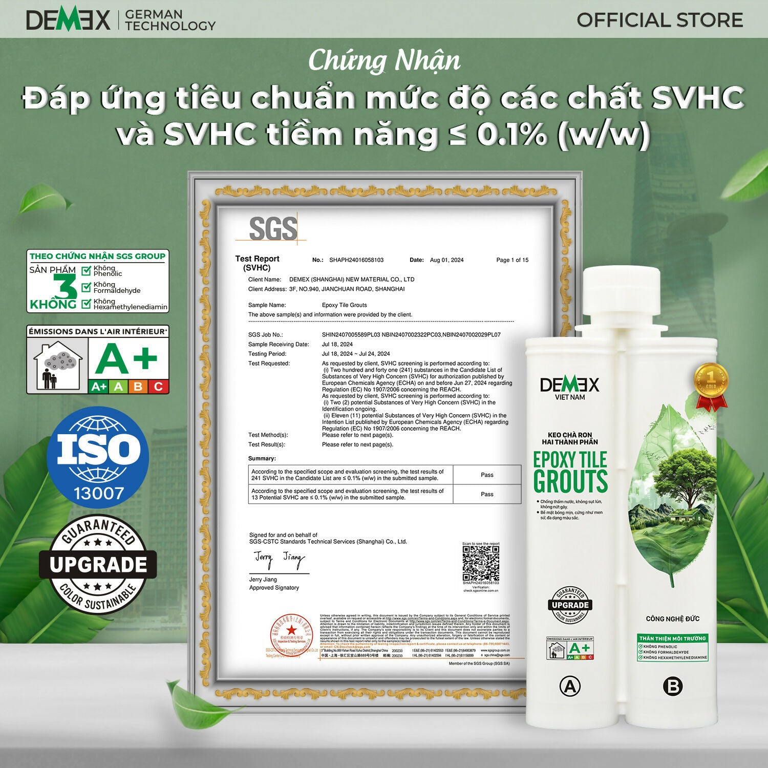 Demex Plus - Keo Chà Ron Chống Thấm Cao Cấp - Daisan Mart